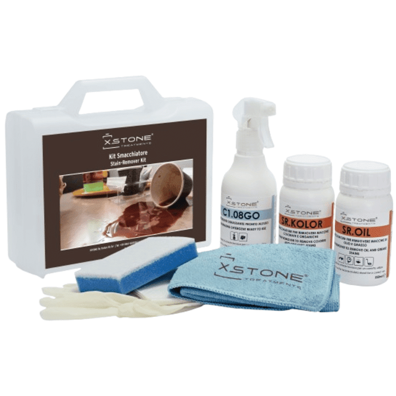 Kit Decapant Pete Profesional Cafea, Vin, Grăsimi pentru Marmură, Granit, Piatră Naturală, 250ml, XSTONE