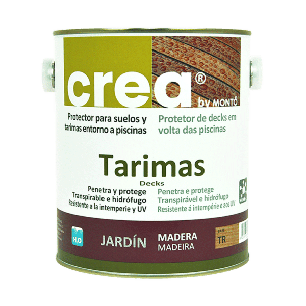 CREA TARIMAS – Protecție pentru Terase și Pardoseli din Lemn | Rezistență UV și Intemperii - Finisaj Lemn, Monto Castano 500ml