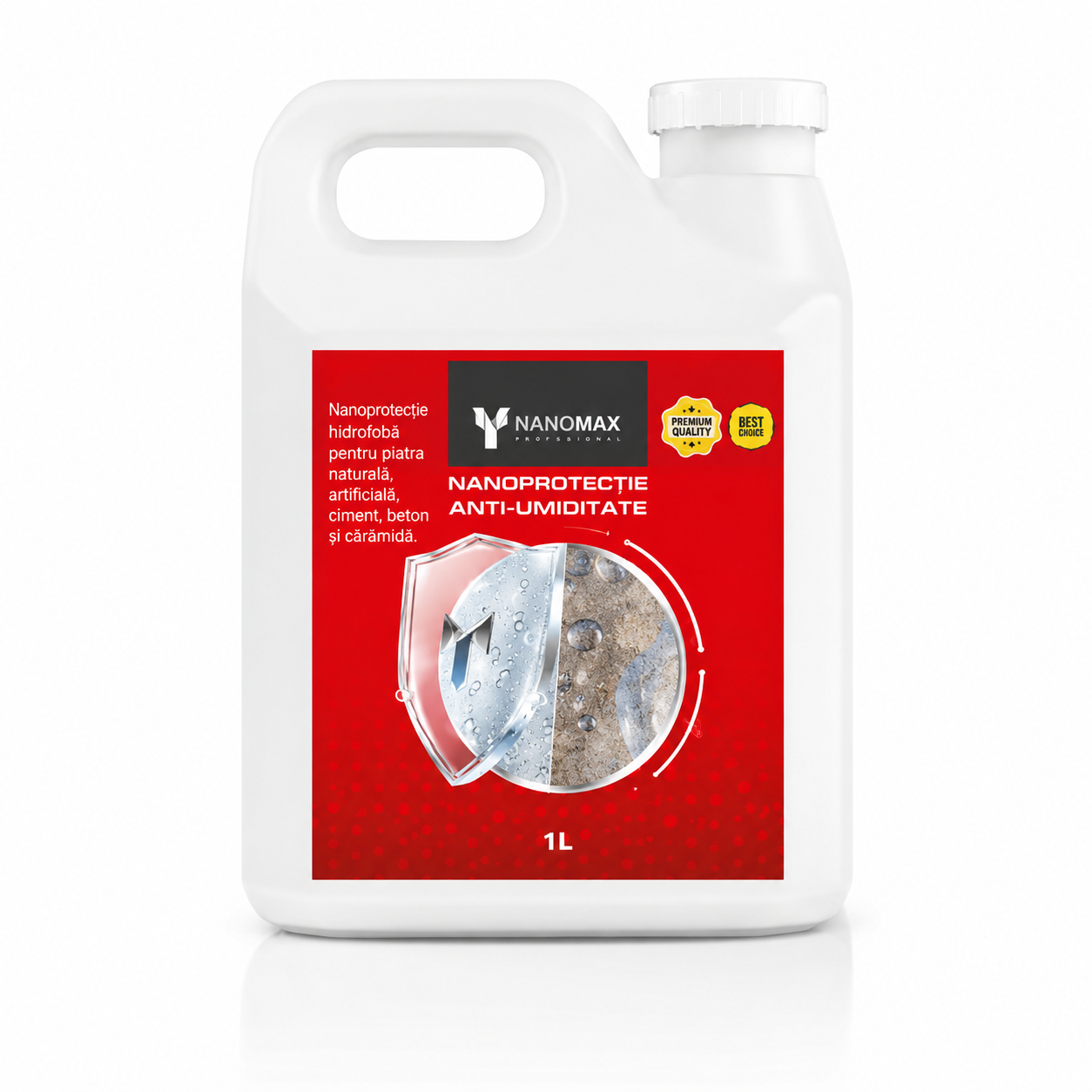 ROCK PLUS – Protectie hidrofoba & oleofoba pe baza de apa pentru piatra, pavaj, beton, lemn si textile Nanophos - ROCK PLUS 3L